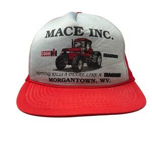 Case Magnum Tractors Vintage Snapback Trucker Dad Hat Cap Morgantown WV Dealer